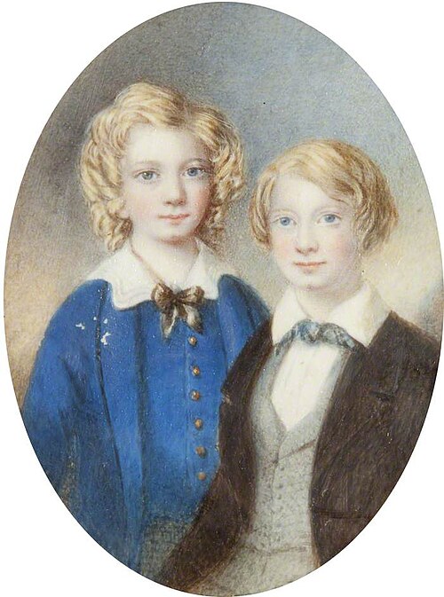 Two Children of Great Grandmother, 1830, 