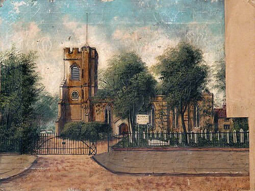 St Mary's Church, Walthamstow, 1850, 