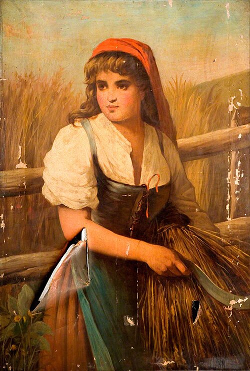 Peasant Girl with Scythe, 1850, 