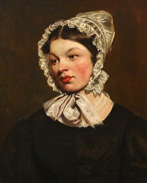 Portrait of a Young Woman in a Lace Bonnet, 1850, 