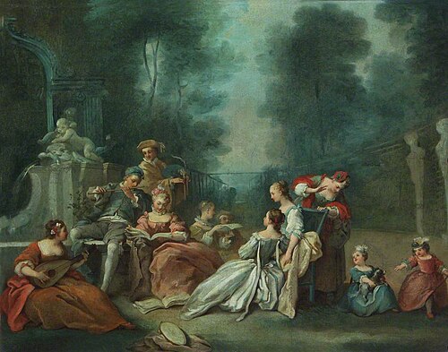 A Musical Assembly in a Park, 1750, 