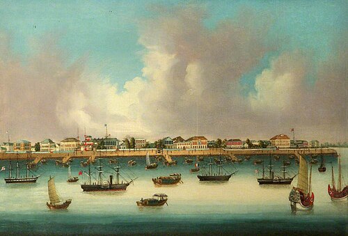 The Bund at Shanghai, 1850, 