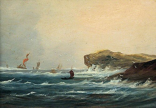 Sailing Vessels at Sea, 1850, 