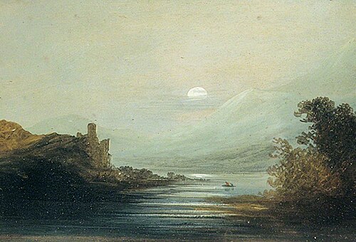 Highland Lake by Moonlight, 1850, 