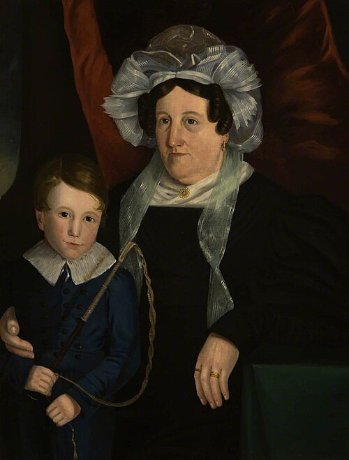 Mrs Alexander MacFarlane of Perth, née Euphemia Watson (b.1778), with Her Youngest Son, George (b.18, 1831, 