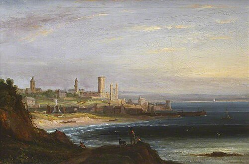 View of St Andrews from the East Sands, 1850, 