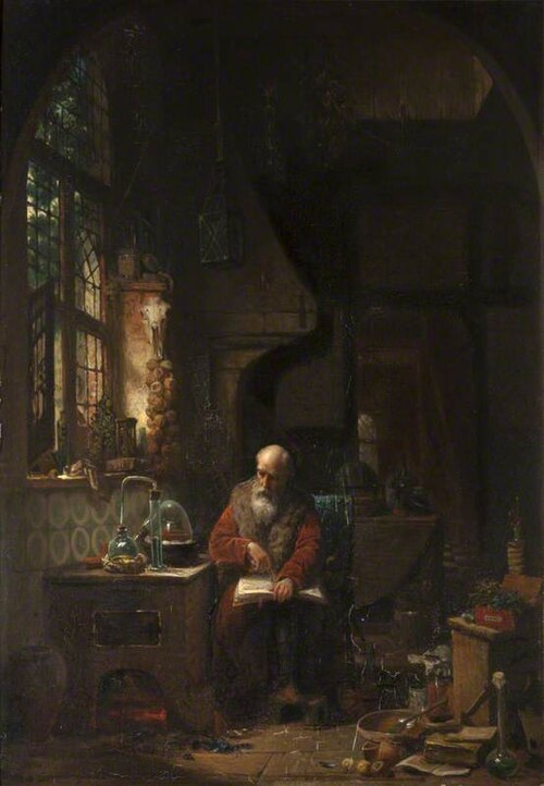 The Alchemist's Laboratory, 1850, 