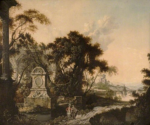 Landscape with Tomb, 1750, 
