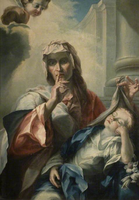 St Anne and the Young Virgin, 1750, 