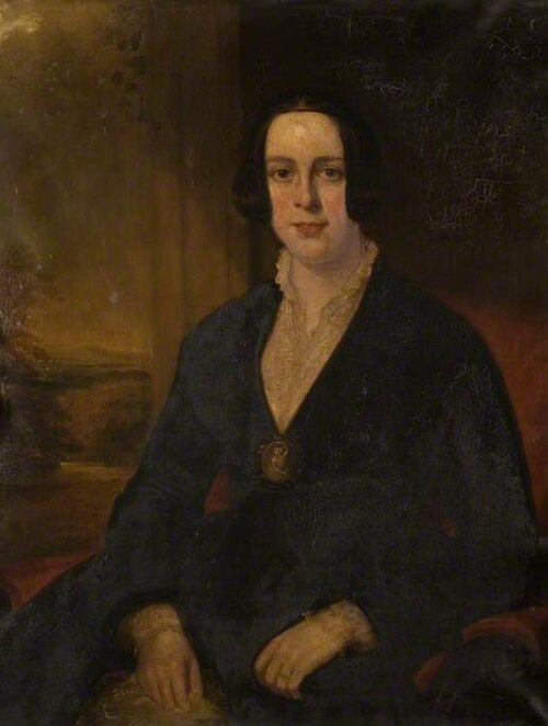 Portrait of a Lady in Black with a Cameo, 1850, 