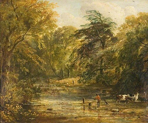Scene in Charlecote Park, Warwickshire, 1850, 