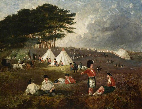 The 93rd Highlanders at Chobham Camp, 1850, 
