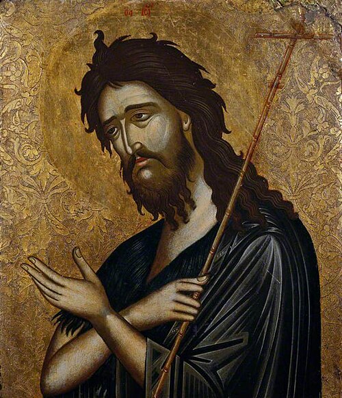 Icon with Saint John the Baptist, 1850, 