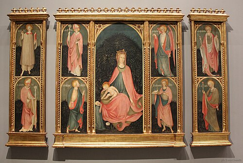 Madonna col Bambino, donatore e santi, 1447, 