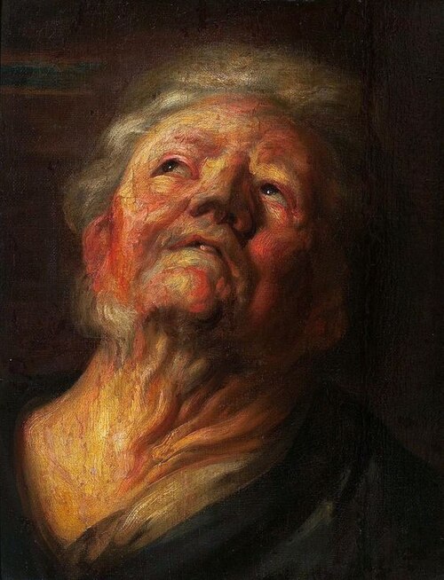 Étude de la tête d'Abraham Grapheus., 1620, 