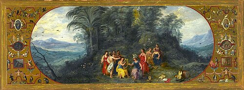 Minerve parmi les Muses., 1620, 