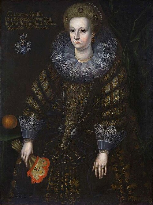 Portrait de Catharina von Dönhoff née zu Dohna (1606–1659)., 1630, 