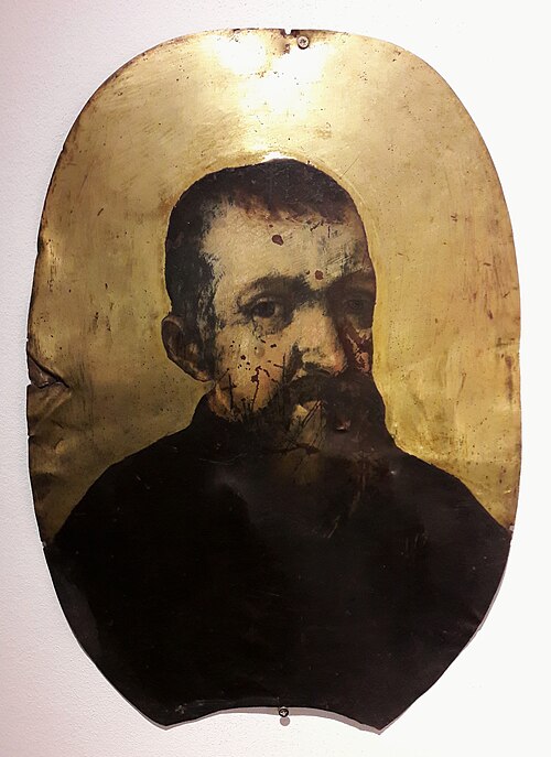 Portrait d'épitaphe d'un homme barbu., 1650, 