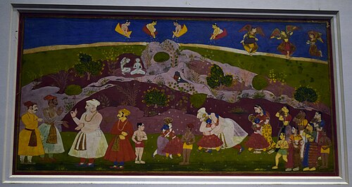 Krishna leaving Brindavan with Akrur, 1700, 