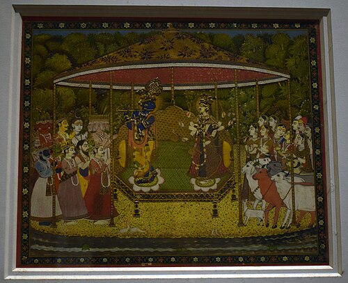 Muralidhar Krishna with Gods and Goddesses, 1700, 