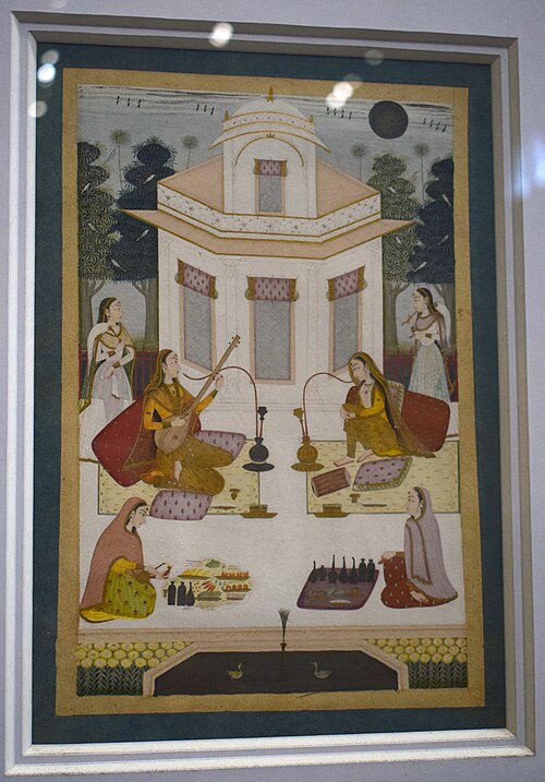 Ladies enjoying music, 1800, 
