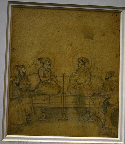 Jahangir with Shahjahan, Aurangzeb, Suja and Darashikho, 1700, 