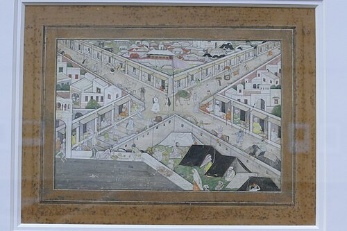 City plan of Kangra, 1800, 