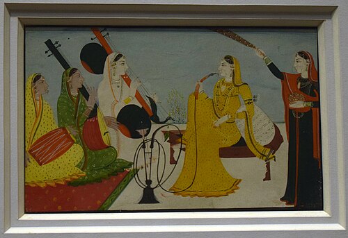 Royal lady enjoying music, 1700, 