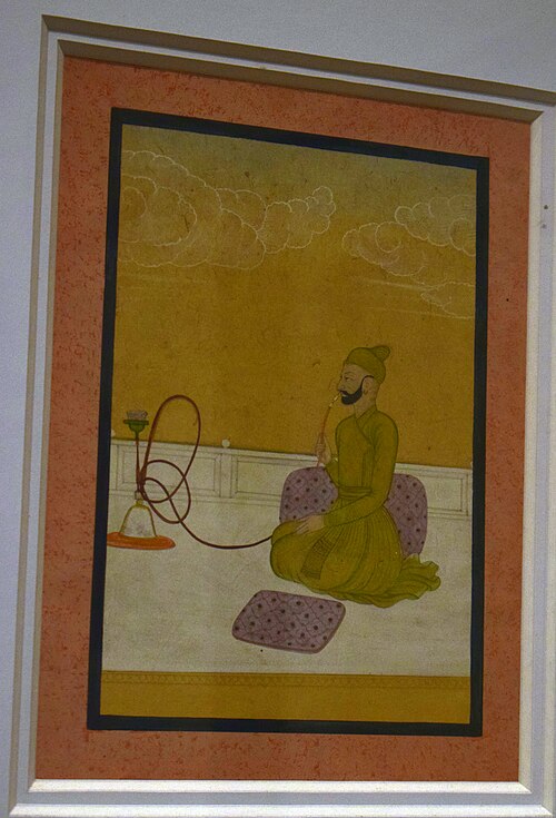 Balawant Singh enjoying smoking, 1700, 