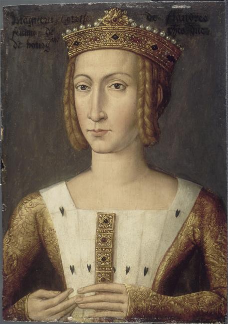 Portrait de Marguerite, comtesse de Flandre, épouse de Philippe le Hardi, 1480, 