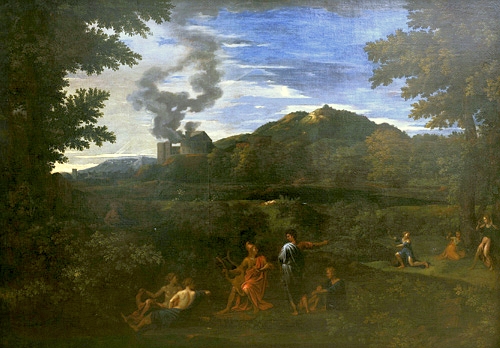 Paysage avec Orphée et Eurydice., 1650, 