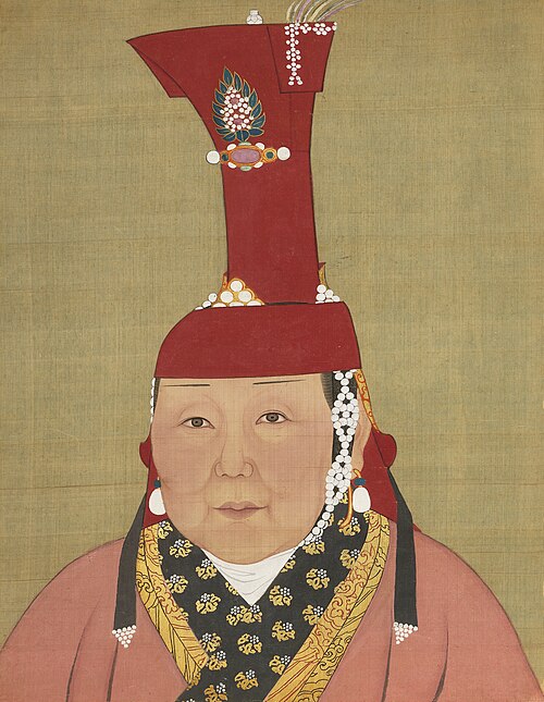元代后半身像册-后妃（1）, , 