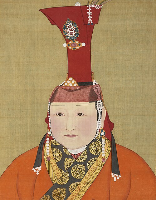 元代后半身像册-后妃（2）, , 
