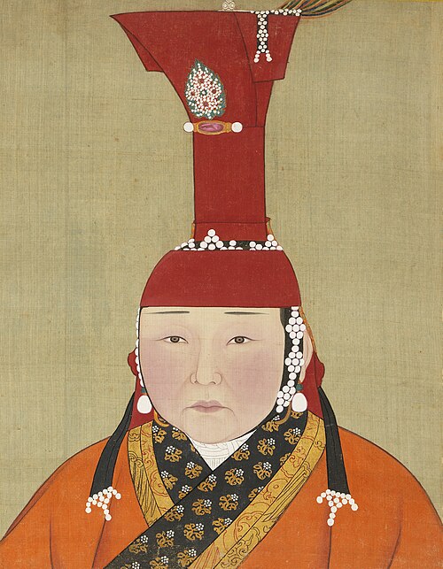 元代后半身像册-后妃（4）, , 