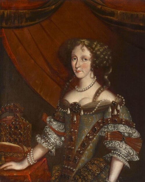 Portrait de l'Impératrice Éléonore Madeleine de Neubourg, 1680, 