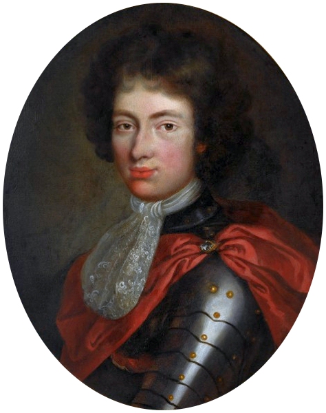 Portrait du prince Jakub Ludwik Sobieski en armure., 1685, 