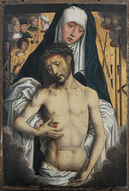 De maagd Maria toont de Man van Smarten, 1487, 