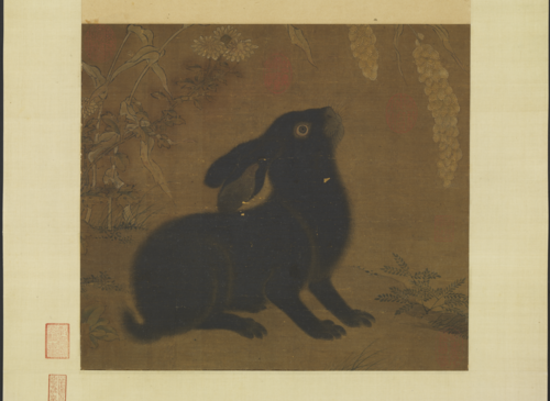 Wild Flowers and Black Hare, 1500, 