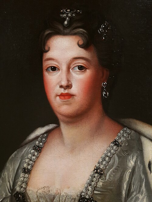 Portrait de Thérèse Cunégonde Sobieska dans une robe couleur argent, 1720, 