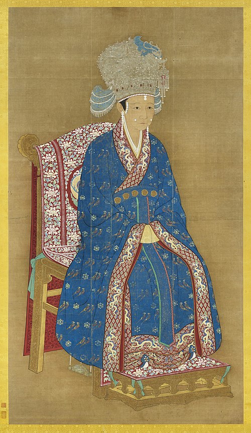 宋徽宗后坐像　軸, , 