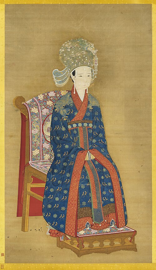宋欽宗后坐像　軸, , 