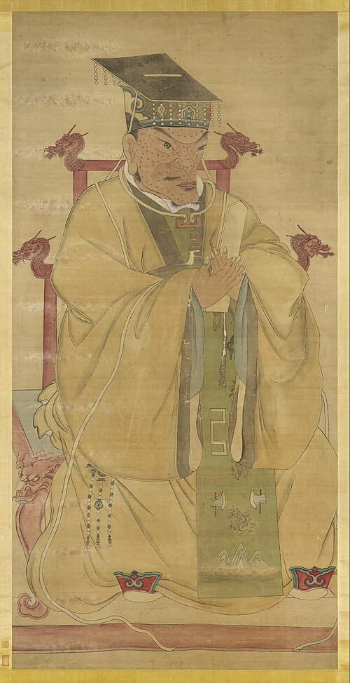 明太祖坐像（一）　軸, , 