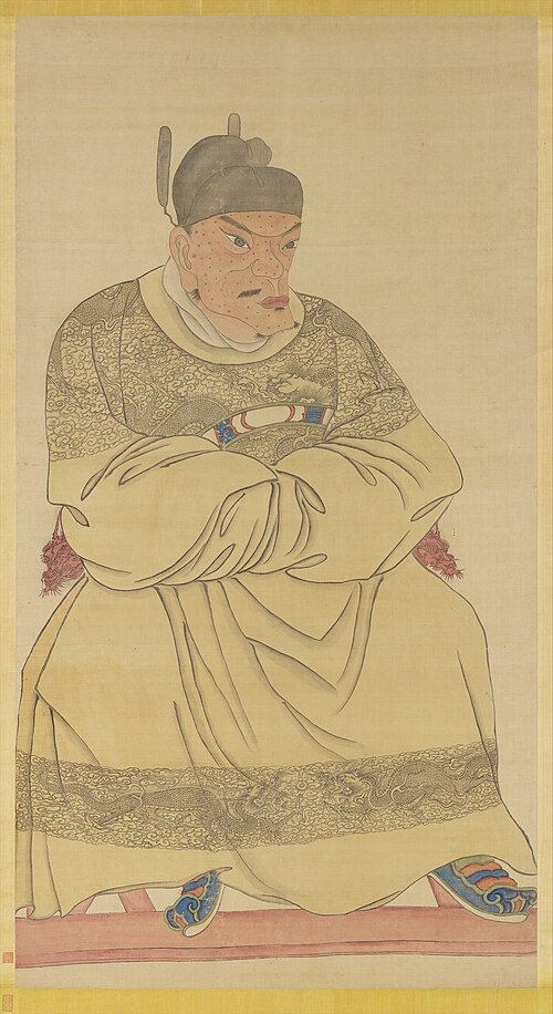 明太祖坐像（三）　軸, , 