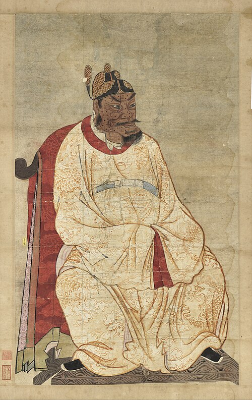 明太祖坐像（四）　軸, , 