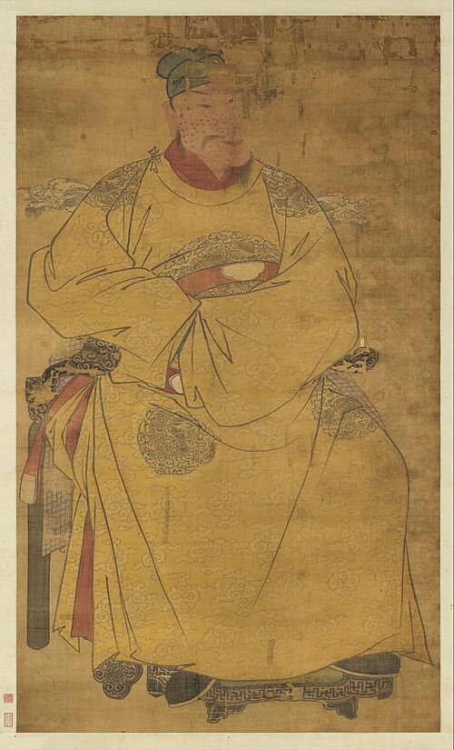 明太祖坐像（五）　軸, , 