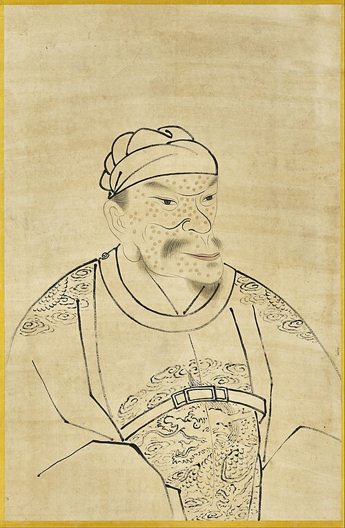 明太祖半身像（四）　軸, , 