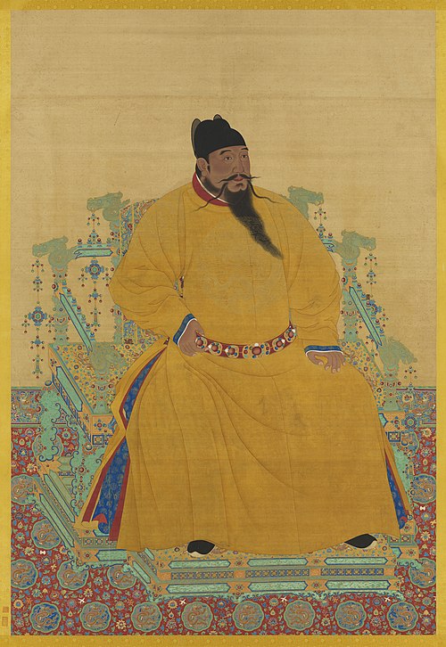 明成祖坐像　軸, 1450, 