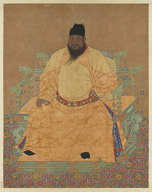 Seated Portrait of the Ming Emperor Xuanzong, , 