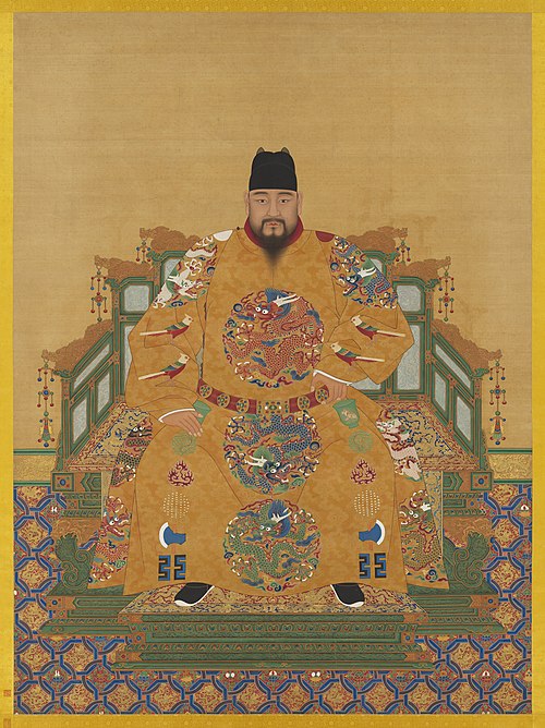 明英宗坐像　軸, , 