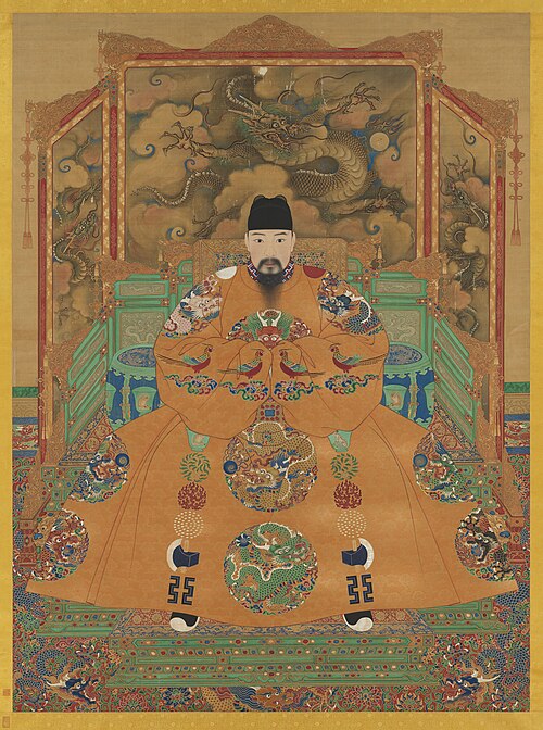 明孝宗坐像　軸, , 